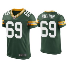 Men's Green Bay Packers #69 David Bakhtiari Green Classic Vapor Elite Jersey