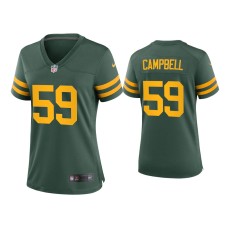 Women's Green Bay Packers #59 De'Vondre Campbell Green Alternate Game Jersey