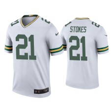 Men's Green Bay Packers #21 Color Rush Legend Eric Stokes White Jersey