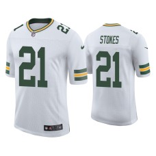 Men's Green Bay Packers #21 Eric Stokes Vapor Limited White Jersey