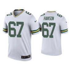 Men's Green Bay Packers #67 Color Rush Legend Jake Hanson White Jersey