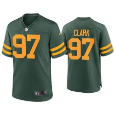 Men's Green Bay Packers #97 Kenny Clark Green Alternate Game Jersey