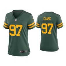 Women's Green Bay Packers #97 Kenny Clark Green Alternate Game Jersey