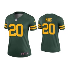 Women's Green Bay Packers #20 Kevin King Green Alternate Legend Jersey