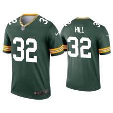 Men's Green Bay Packers #32 Kylin Hill Green Legend Jersey