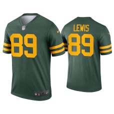 Men's Green Bay Packers #89 Marcedes Lewis Green Alternate Legend Jersey