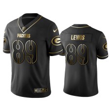 Men's Green Bay Packers #89 2019 Golden Edition Vapor Untouchable Limited Marcedes Lewis Black Jersey - Men's