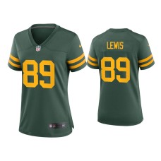 Women's Green Bay Packers #89 Marcedes Lewis Green Alternate Game Jersey