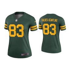 Women's Green Bay Packers #83 Marquez Valdes-Scantling Green Alternate Legend Jersey