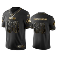 Men's Green Bay Packers #83 Golden Edition Vapor Untouchable Limited Packers Marquez Valdes-Scantling Black Jersey