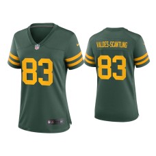 Women's Green Bay Packers #83 Marquez Valdes-Scantling Green Alternate Game Jersey