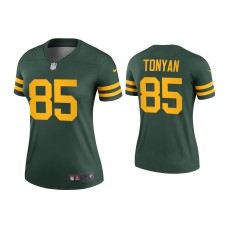 Women's Green Bay Packers #85 Robert Tonyan Green Alternate Legend Jersey