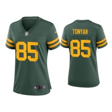 Women's Green Bay Packers #85 Robert Tonyan Green Alternate Game Jersey