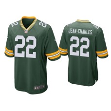 Men's Green Bay Packers #22 Shemar Jean-Charles Green Game Jersey