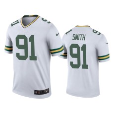 Men's Green Bay Packers #91 Color Rush Legend Preston Smith White Jersey