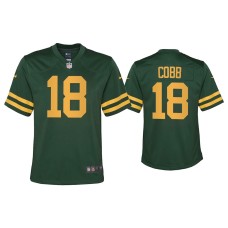 Youth Green Bay Packers #18 Randall Cobb Green Alternate Game Jersey