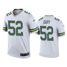 Men's Green Bay Packers #52 Rashan Gary White NFL Draft Color Rush Legend Jersey