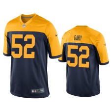 Men's Green Bay Packers #52 Rashan Gary Navy NFL Draft Game Jersey