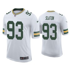 Men's Green Bay Packers #93 Tedarrell Slaton Vapor Limited White Jersey