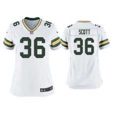 Women's Green Bay Packers #36 Vernon Scott White Game Jersey