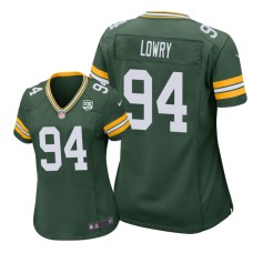 Women's Green Bay Packers #94 Green Dean Lowry Nike 100th Anniversary Jersey