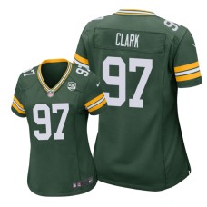 Women's Green Bay Packers #97 Green Kenny Clark Nike 100th Anniversary Jersey