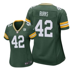 Women's Green Bay Packers #42 Green Oren Burks Nike 100th Anniversary Jersey