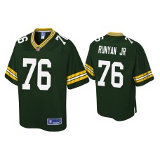 Youth Green Bay Packers #76 Jon Runyan Jr. Green Pro Line Jersey