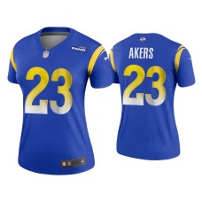 Women's Los Angeles Rams #23 2020 Cam Akers Royal Legend Jersey