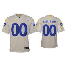 Youth Los Angeles Rams #00 2020 Custom Bone Game Jersey