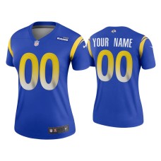 Women's Los Angeles Rams #00 2020 Custom Royal Legend Jersey