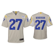 Youth Los Angeles Rams #27 2020 Darrell Henderson Bone Game Jersey