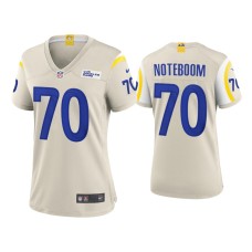 Women's Los Angeles Rams #70 2020 Joseph Noteboom Bone Game Jersey