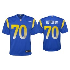 Youth Los Angeles Rams #70 2020 Joseph Noteboom Royal Game Jersey