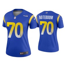 Women's Los Angeles Rams #70 2020 Joseph Noteboom Royal Legend Jersey