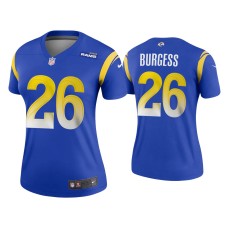 Women's Los Angeles Rams #26 2020 Terrell Burgess Royal Legend Jersey