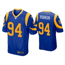 Men's Los Angeles Rams #94 A'Shawn Robinson Royal Game Jersey