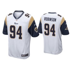 Men's Los Angeles Rams #94 A'Shawn Robinson White Game Jersey