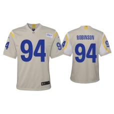 Youth Los Angeles Rams #94 A'Shawn Robinson Bone Game Jersey