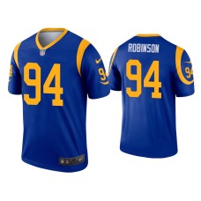 Men's Los Angeles Rams #94 A'Shawn Robinson Royal Legend Jersey