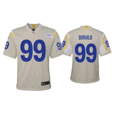 Youth Los Angeles Rams #99 Aaron Donald Bone Game Jersey