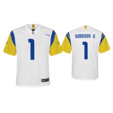 Youth Los Angeles Rams #1 Allen Robinson II White Alternate Game Jersey