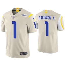 Men's Los Angeles Rams #1 Allen Robinson II Vapor Limited Bone Jersey