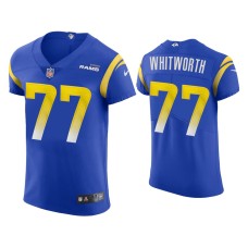 Men's Los Angeles Rams #77 Andrew Whitworth Royal Vapor Elite Jersey