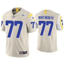 Men's Los Angeles Rams #77 Andrew Whitworth Vapor Limited Bone Jersey