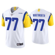 Men's Los Angeles Rams #77 Andrew Whitworth Vapor Limited White Jersey