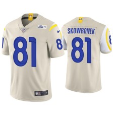 Men's Los Angeles Rams #81 Ben Skowronek Vapor Limited Bone Jersey