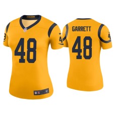 Women's Los Angeles Rams #48 Color Rush Legend Chris Garrett Gold Jersey