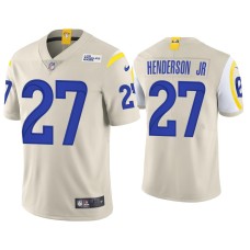 Men's Los Angeles Rams #27 Darrell Henderson Jr. Vapor Limited Bone Jersey