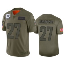 Men's Los Angeles Rams #27 Darrell Henderson Camo 2019 Salute to Service Limited Jersey